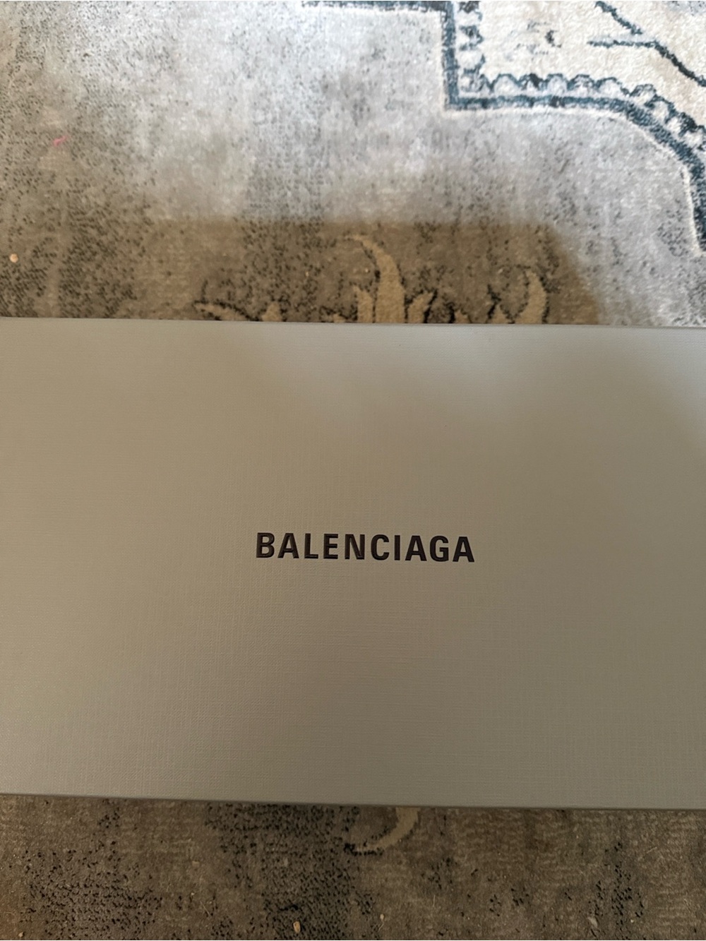 Balenciaga Gray Designer Logo Box